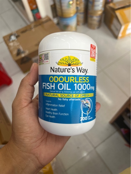 Dầu Cá Nature's Way Odurless Fish Oil 1000mg