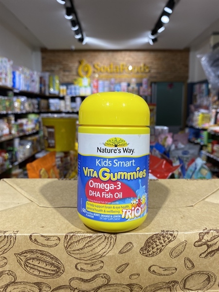 Kẹo Kids Smart Vita Gummies Omega 3 DHA Fish Oil 60v