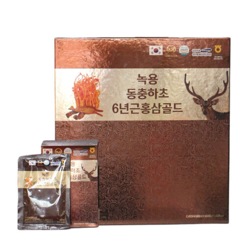 Nước Hồng Sâm Đông Trùng Hạ Thảo Nhung Hươu GOLD - Loại 60 Gói