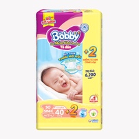 Bỉm - Tã dán Bobby size XS 42 miếng (cho bé <5kg)