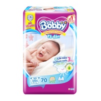 Bỉm - Tã dán Bobby size XS 70 miếng (cho bé <5kg)