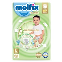 Bỉm - Tã quần Molfix Ultra Jumbo size L 68 (cho bé từ 9 - 14kg)