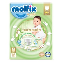 Bỉm - Tã quần Molfix Ultra Jumbo size M 76 cho bé từ 6 - 11kg
