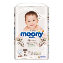 Bỉm - Tã quần Moony Natural nội địa size M 46 miếng (5 - 10kg)